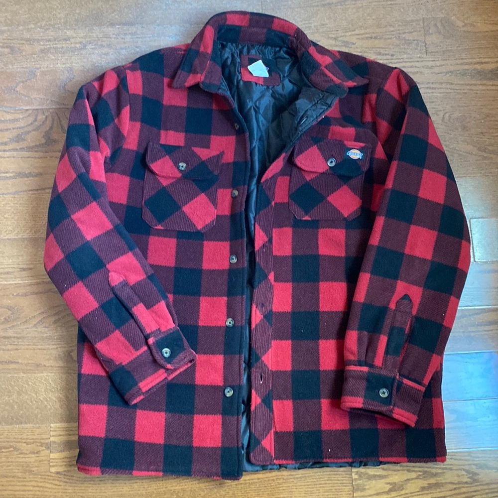 Dickies mens flannel shirt jacket